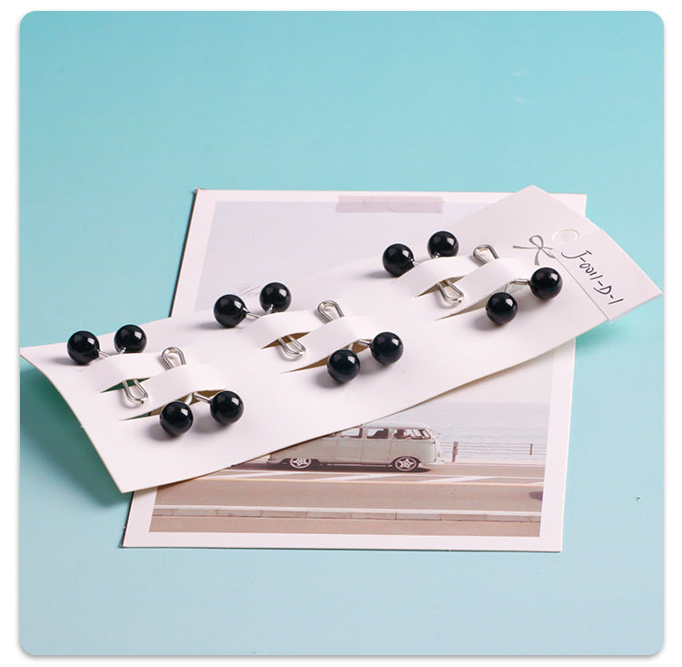 Cross-border B2B, wholesale, headscarf pins, ladies scarf pins, resin + iron, travel size, fixed buckle, Korean style, pearl fashion, simple and versatile, scarf pins, Muslim pins
