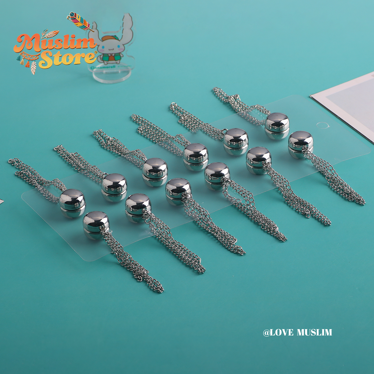 Cross-border B2B, headscarf magnetic buckle, magnetic buckle, veil headscarf fixing buckle, headscarf accessories, alloy material, Muslim magnetic buckle