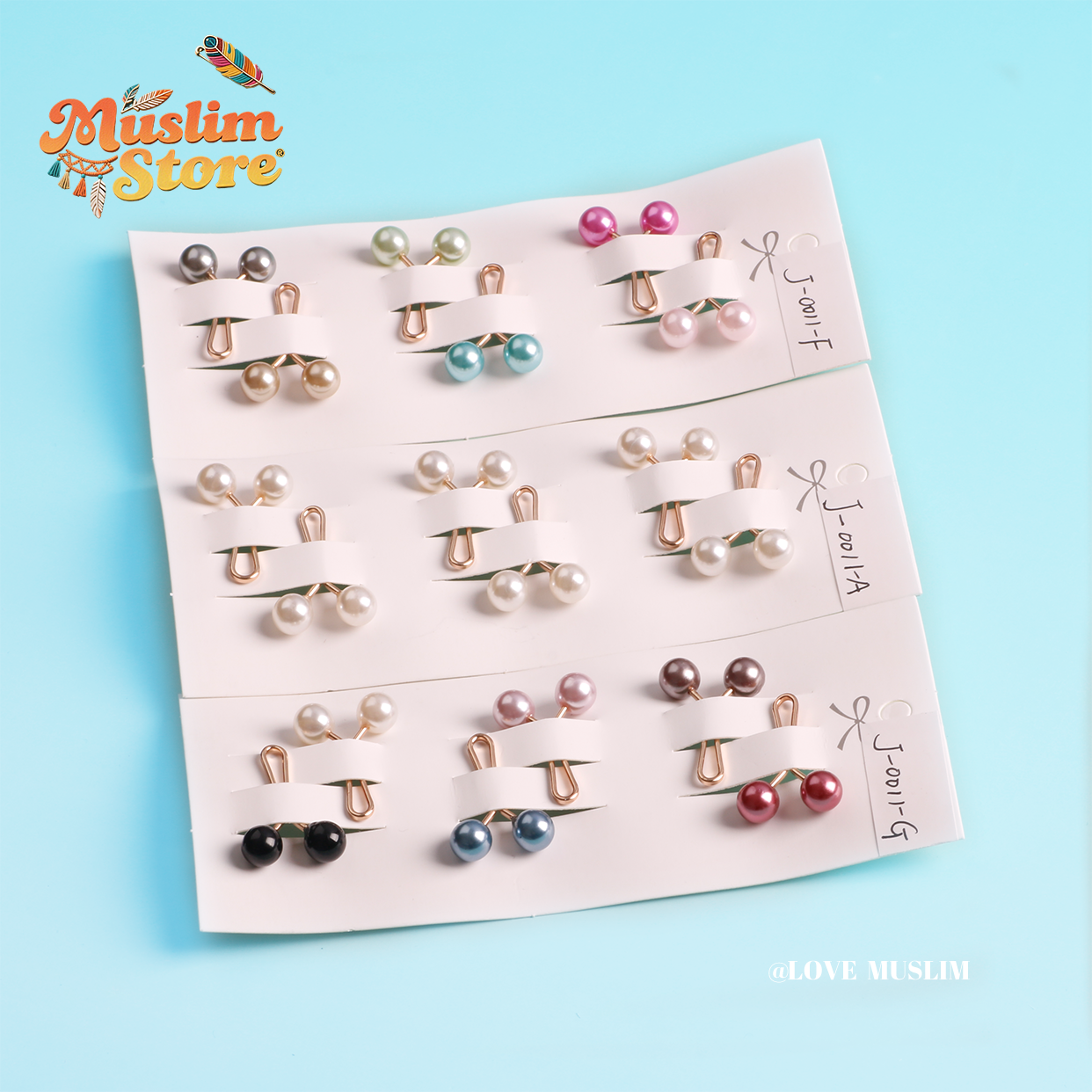 6 units/pack. Resin iron art headscarf pin fixing clip for Muslim women, which is anti-slip, safe, and comfortable to wear without damaging the skin. It's lightweight, convenient, and of excellent quality. It's a classic style headscarf accessory.