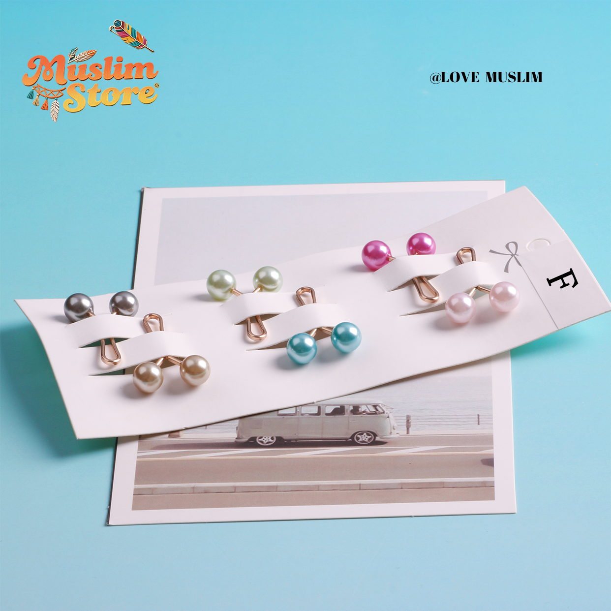 6 units/pack. Resin iron art headscarf pin fixing clip for Muslim women, which is anti-slip, safe, and comfortable to wear without damaging the skin. It's lightweight, convenient, and of excellent quality. It's a classic style headscarf accessory.