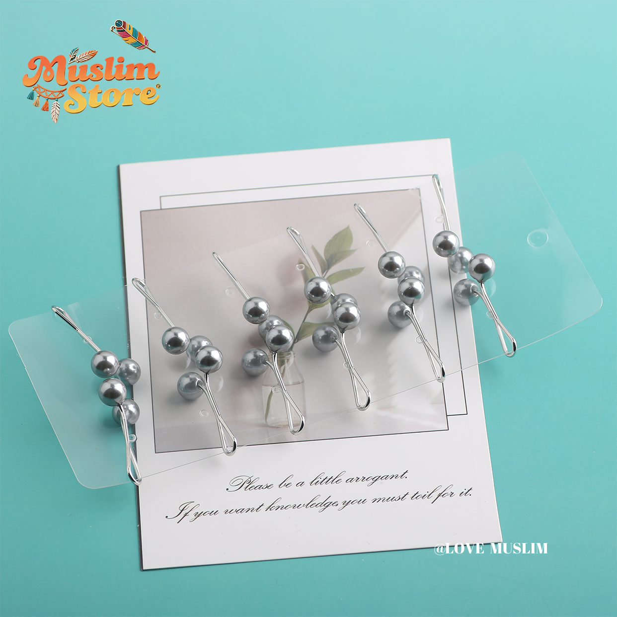 Wholesale, Bulk, Custom, Pin Supplies, Cross-border Special Supply Pearls Convenient to Wear Fashion U-shaped Clip Women's Pearl Brooch Simple Fashion Clothing Pearl Clip