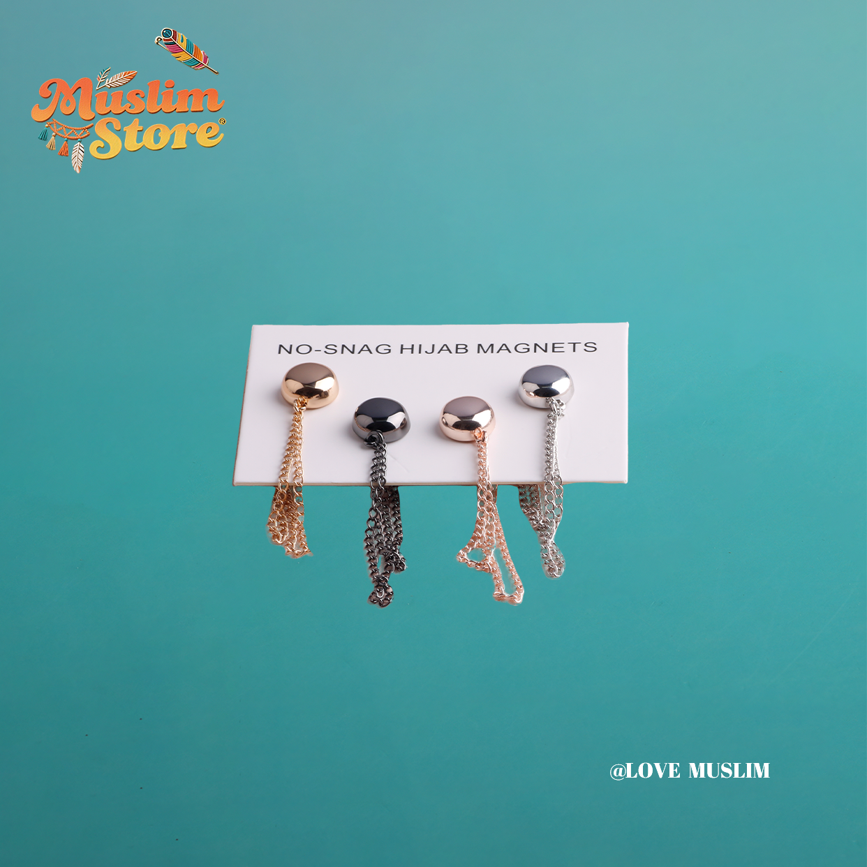 Cross-border B2B, headscarf magnetic buckle, magnetic buckle, veil headscarf fixing buckle, headscarf accessories, alloy material, Muslim magnetic buckle
