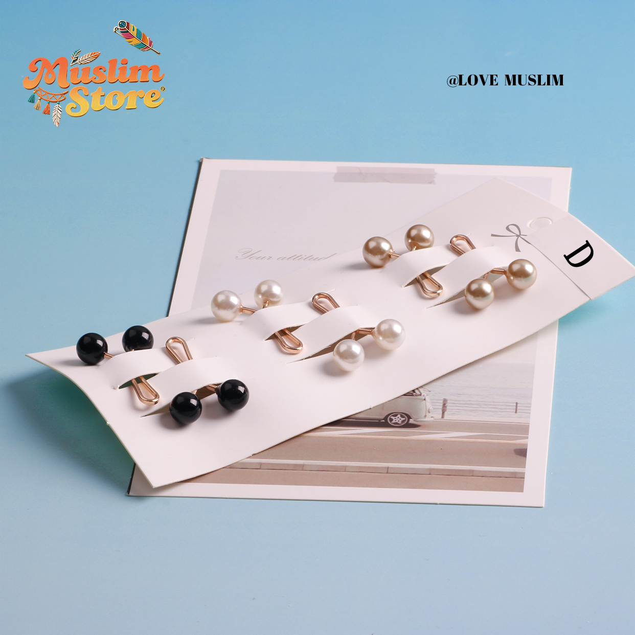 6 units/pack. Resin iron art headscarf pin fixing clip for Muslim women, which is anti-slip, safe, and comfortable to wear without damaging the skin. It's lightweight, convenient, and of excellent quality. It's a classic style headscarf accessory.