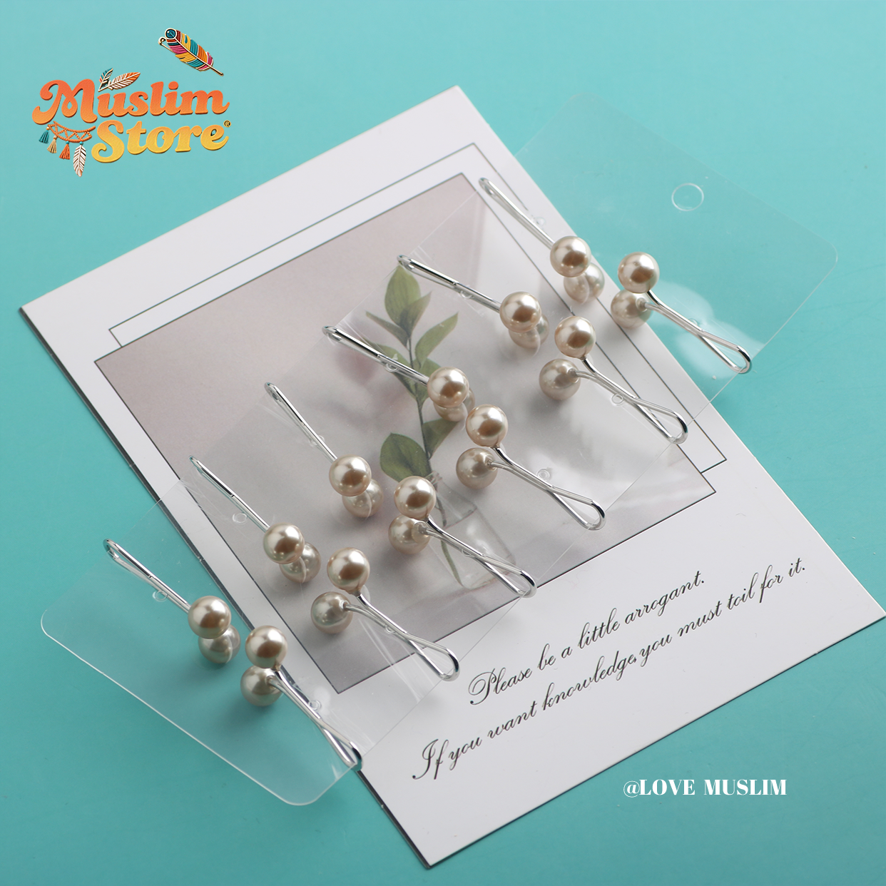 Wholesale, Bulk, Custom, Pin Supplies, Cross-border Special Supply Pearls Convenient to Wear Fashion U-shaped Clip Women's Pearl Brooch Simple Fashion Clothing Pearl Clip