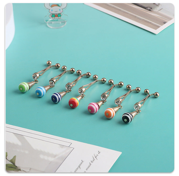 Cross-border B2B wholesale, zebra pattern, headscarf pin, resin + iron material, scarf pin, fixing clip, Muslim pin