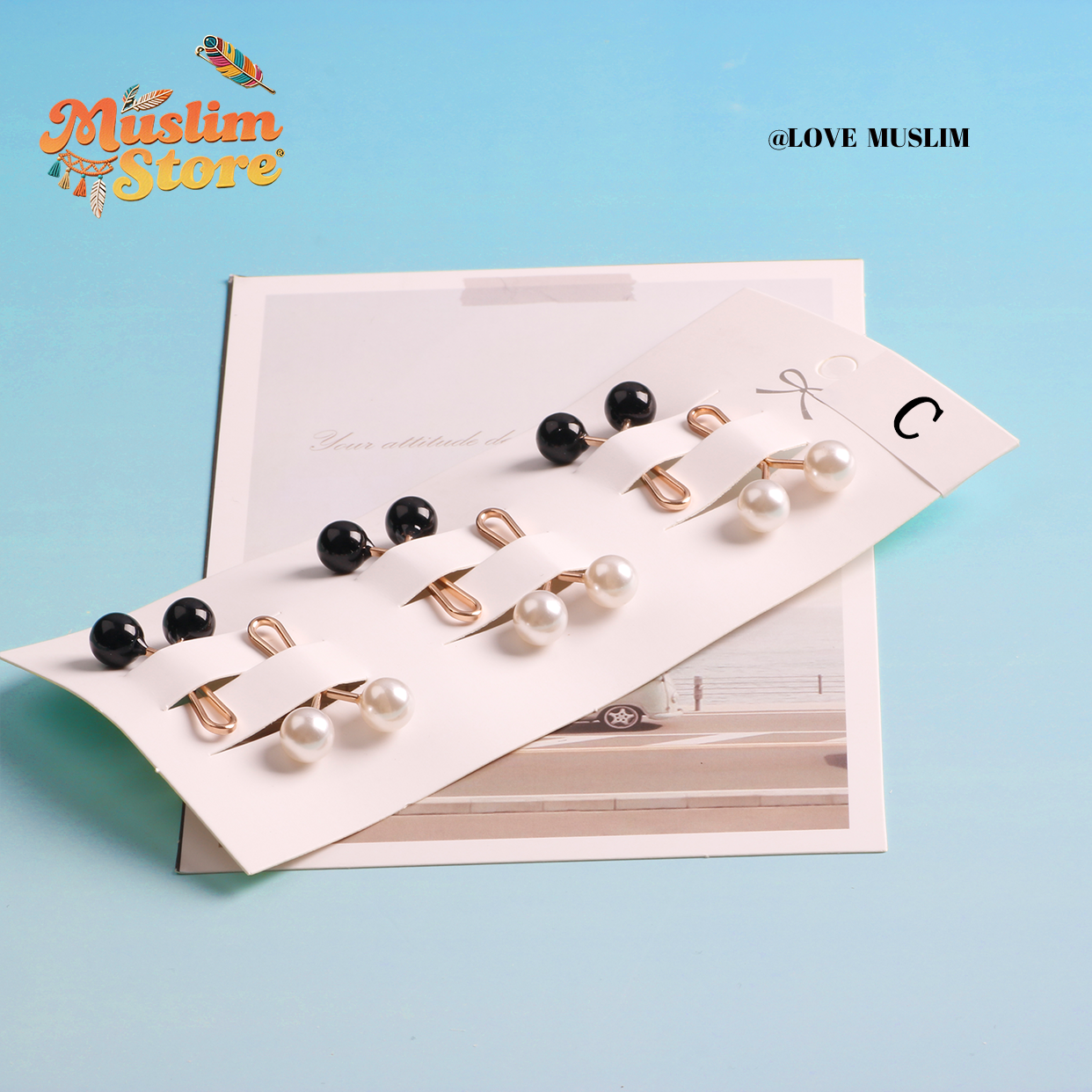6 units/pack. Resin iron art headscarf pin fixing clip for Muslim women, which is anti-slip, safe, and comfortable to wear without damaging the skin. It's lightweight, convenient, and of excellent quality. It's a classic style headscarf accessory.