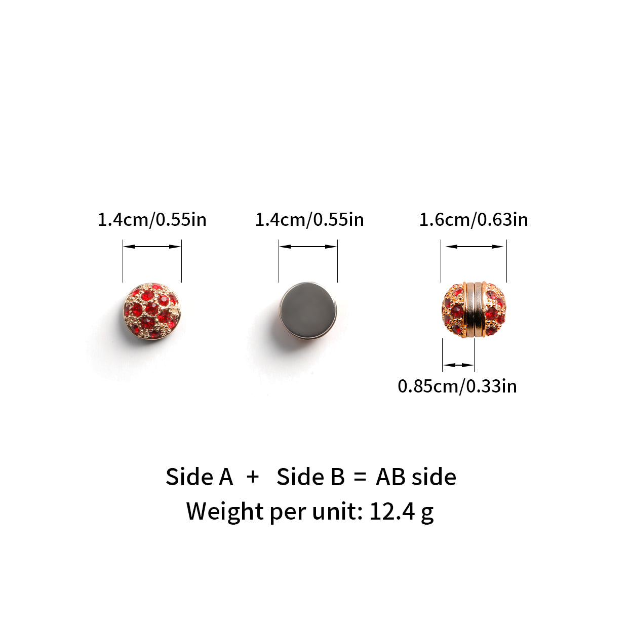 Cross-border hot-selling women's alloy diamond-studded magnetic buckle silk scarf fixed headscarf accessories 12 colors magnet no-sew brooch