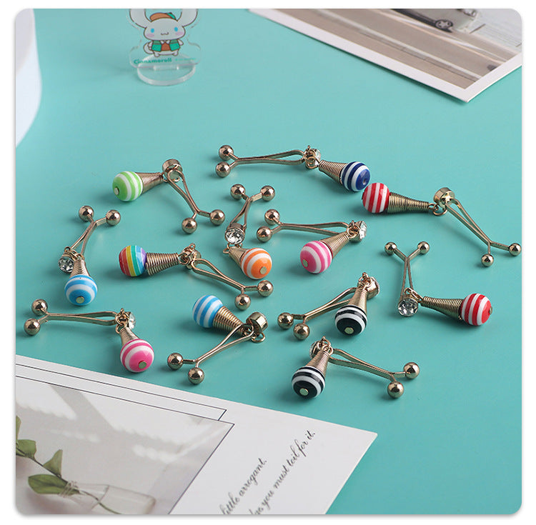 Cross-border B2B wholesale, zebra pattern, headscarf pin, resin + iron material, scarf pin, fixing clip, Muslim pin