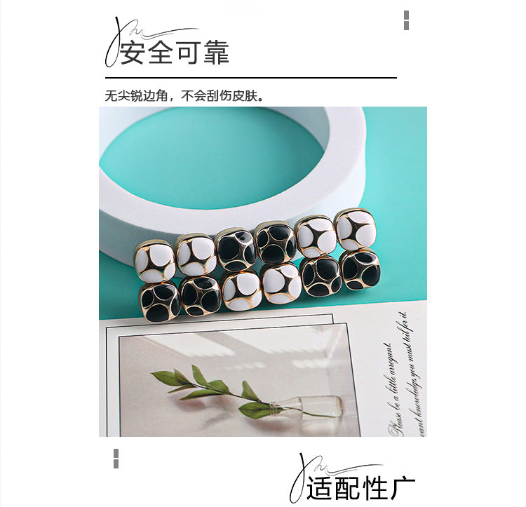 Cross-border B2B wholesale, Amazon hot sale, headscarf magnetic buckle, scarf buckle, personalized matching, fixed buckle, Muslim magnetic buckle