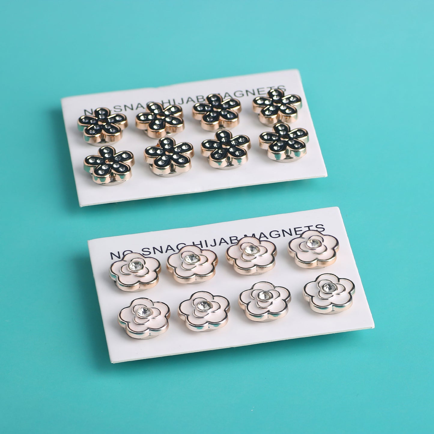 Cross-border B2B wholesale, headscarf magnetic buckle, resin material inlaid with diamonds, versatile clothing, commuter headscarf fixed buckle, simple and elegant, exquisite scarf silk scarf buckle, Muslim magnetic buckle