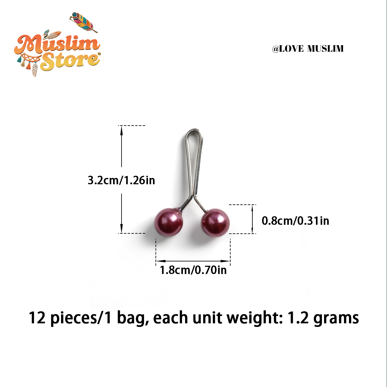 Cross-border hot-selling simple multi-color pearl clip fashion accessories small pin U-shaped thin needle scarf clip