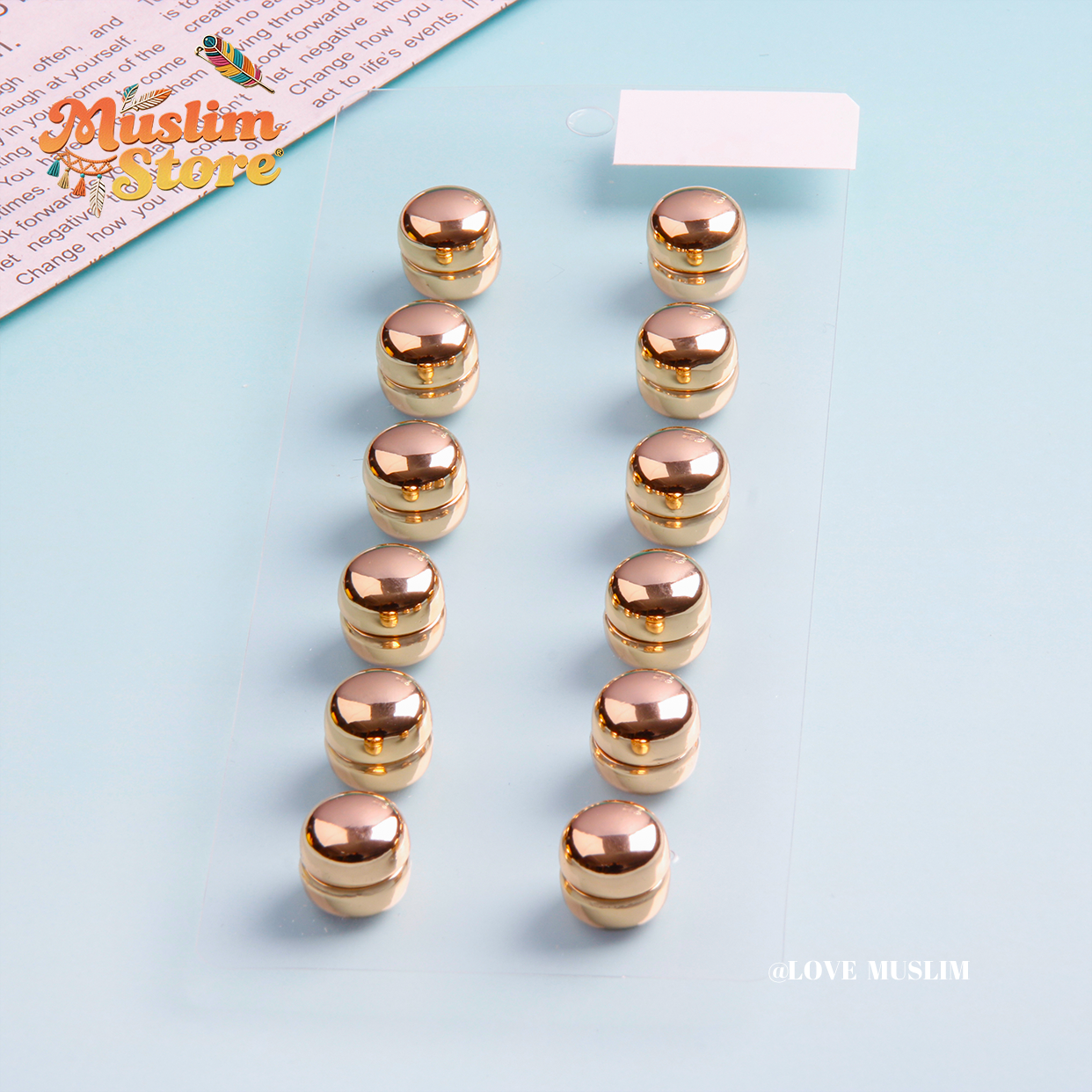 Cross-border B2B, hot selling special supply, scarf buckle, magnetic buckle, magnetic suction buckle, simple ladies, headscarf fixed buckle, boutique warm color, daily versatile, pictures and samples, customizable LOGO, Muslim magnetic buckle
