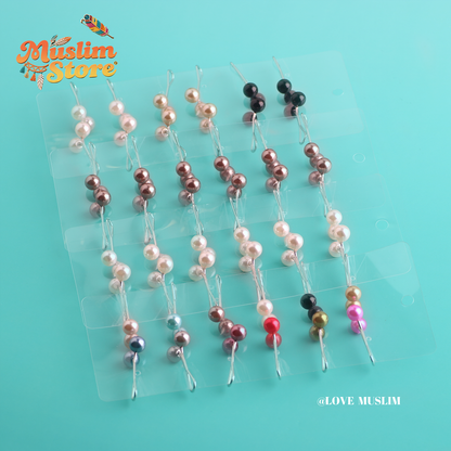 Wholesale, Bulk, Custom, Pin Supplies, Cross-border Special Supply Pearls Convenient to Wear Fashion U-shaped Clip Women's Pearl Brooch Simple Fashion Clothing Pearl Clip