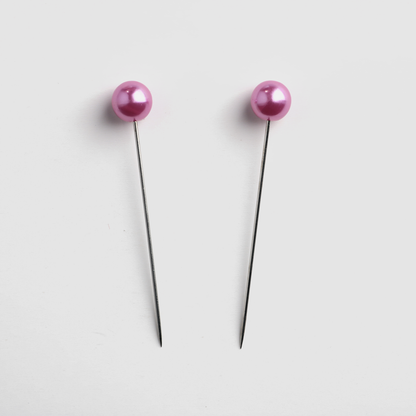 Cross-border B2B wholesale, headscarf bead pins, simple pearls, scarf pins, fashionable round long pins, female veil pins, safe fixing, Muslim positioning bead pins