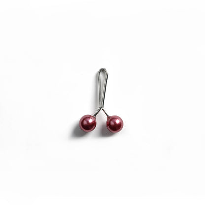 Cross-border B2B, wholesale, headscarf pins, ladies scarf pins, resin + iron, travel size, fixed buckle, Korean style, pearl fashion, simple and versatile, scarf pins, Muslim pins