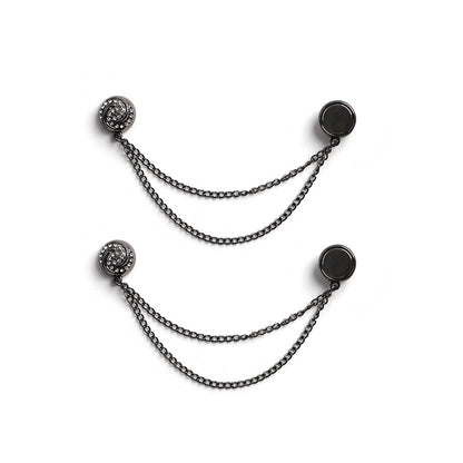 Cross-border hot-selling anti-exposure seamless strong magnetic cufflinks accessories sleeve fixed buckle T-shirt hem trouser legs without sewing