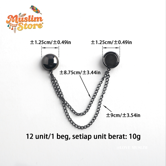 Cross-border B2B, headscarf magnetic buckle, magnetic buckle, veil headscarf fixing buckle, headscarf accessories, alloy material, Muslim magnetic buckle