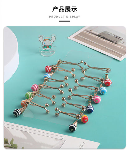 Cross-border B2B wholesale, zebra pattern, headscarf pin, resin + iron material, scarf pin, fixing clip, Muslim pin