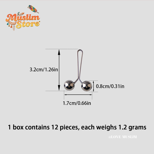 Cross-border B2B wholesale, headscarf pins, convenient accessories, multi-color, clothing accessories, women's simple, U-shaped pearl pins, fixing clips, Muslim pins